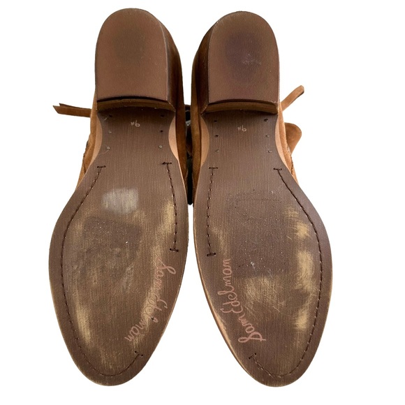 Sam Edelman Packer Brown Suede Double Zip Ankle Booties Size 9.5M - Picture 12 of 16